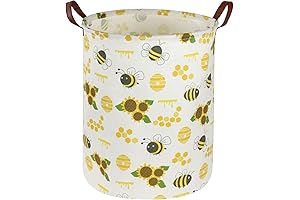 Charming Sunflower Hamper: Brighten Your Laundry Woes