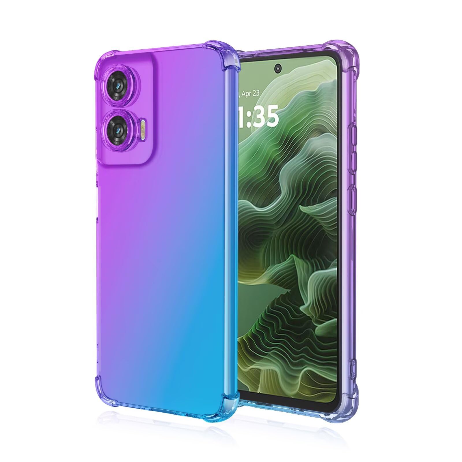 Motorola Moto G35 5G Handyhülle – 360° Panzer-Schutz, Transparent, Stoßfest Mit Displayschutz