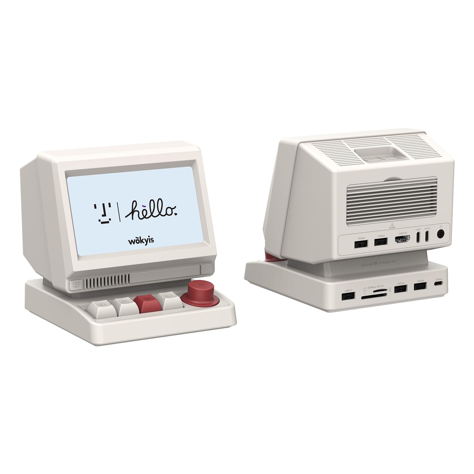 Amazon.co.jp: Wokyis i5 レトロ PCスタイル ドッキングステーション 5