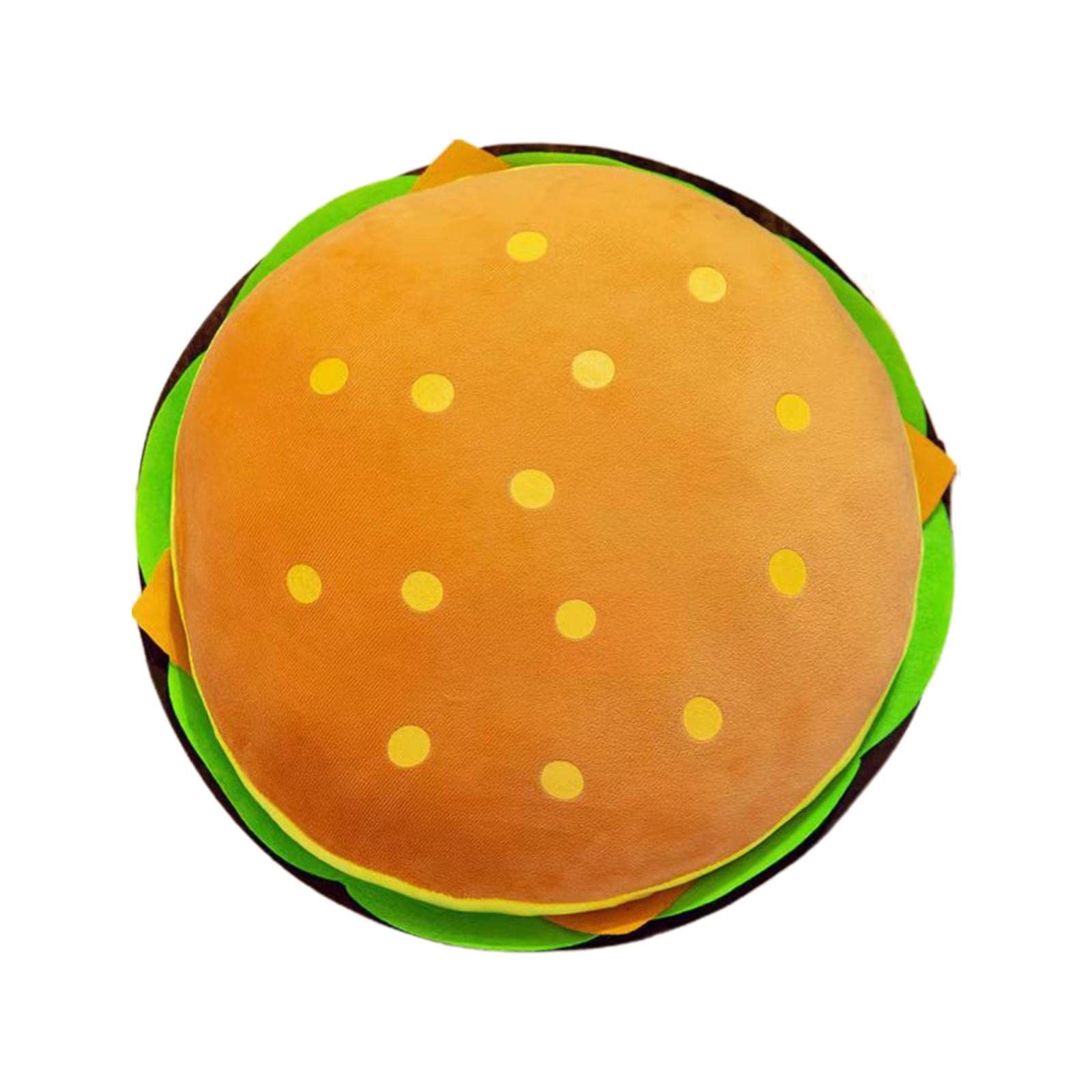 Coussin burger en peluche 40 cm Gralara pour deco et bureau