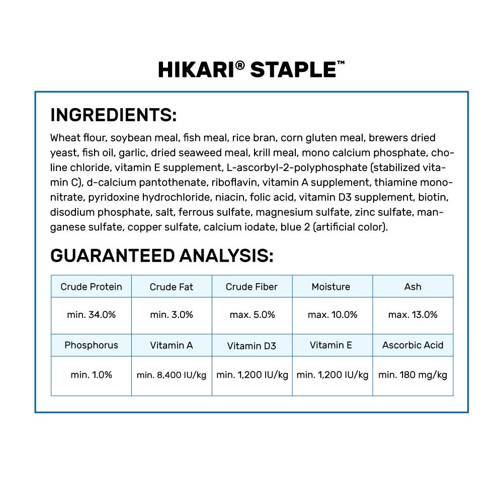 Nourriture bassin Hikari Staple Mini 10 kg
