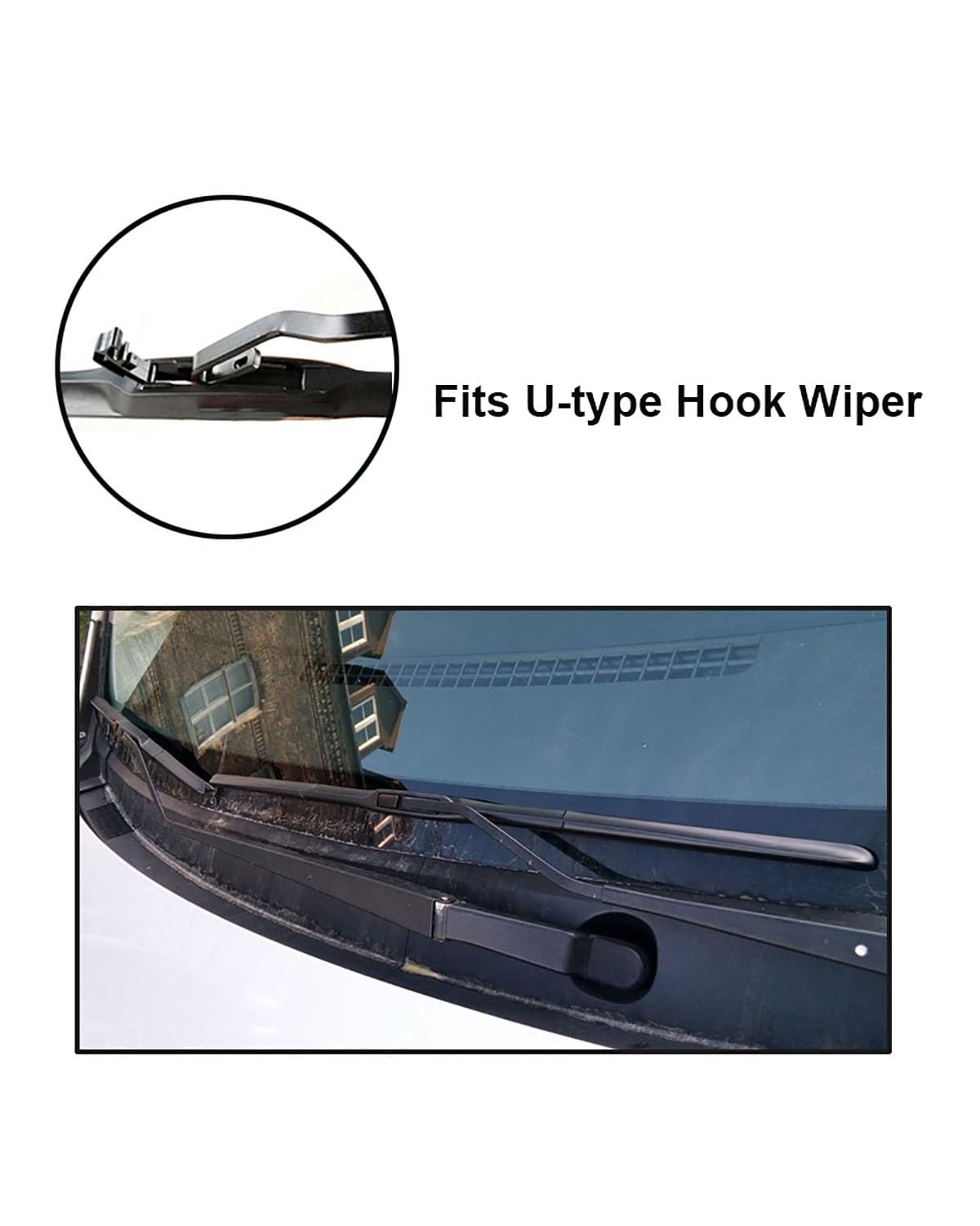 Escobilla Limpiaparabrisas Para Hyundai Kona 2017-2023 Juego Limpiaparabrisas Trasero Delantero 26"+ 16" + 12" Parabrisas Ventana Cepillos Para Lluvia