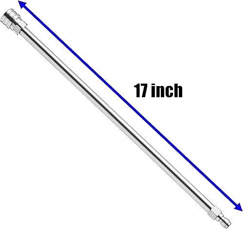 Miniatura 8 de M MINGLE Accesorio limpiador de superficie para lavadora a presión de 14 pulgadas, varita de extensión, lanza de lavadora eléctrica