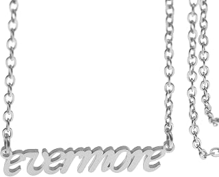 Folklore Music Album Speak Now TS Inspired Necklace Reputation Singer Taylor Signature Fearless Necklaces Music Lover Fan Concert Gifts All too Well SWIFTIE Outfit Jewelry Stainless Steel, 1.22X0.22, Gold Plated, No Gemstone