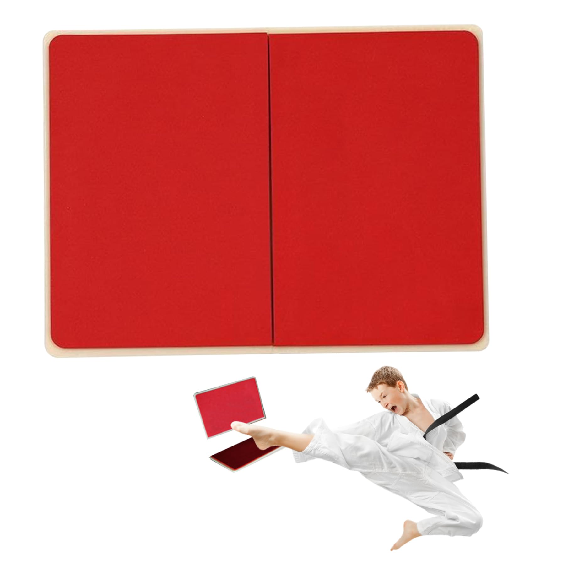 Wiederherstellbares Board für Kinder wiederverwendbar verdickte ABS Eva Training Taekwondo Board Taekwondo Breaking Boards für leistungsübende Test -Tests, Red |.Taekwondo Boards