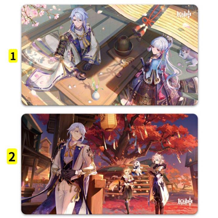 Amazon.co.jp: 原神 鍾離 タルタリヤ デスクマット 公式正規品 マウス