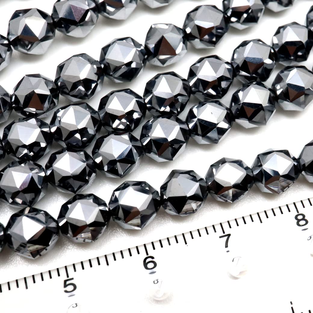 Amazon.co.jp: テラヘルツ鉱石 ビーズ パーツ スターカット 6mm
