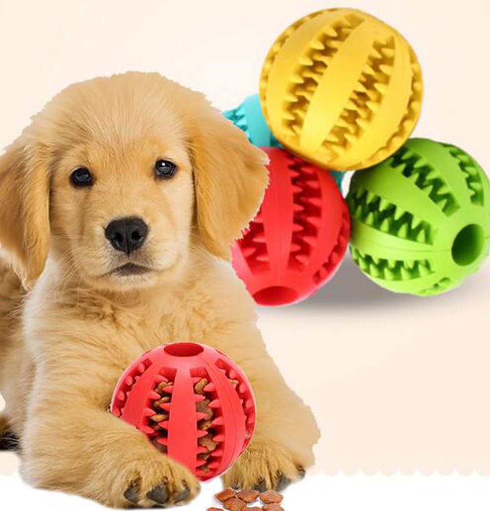 Amazon | ふく福 り ラバー製 ット犬用噛む 餌入れ おやつボール 犬用
