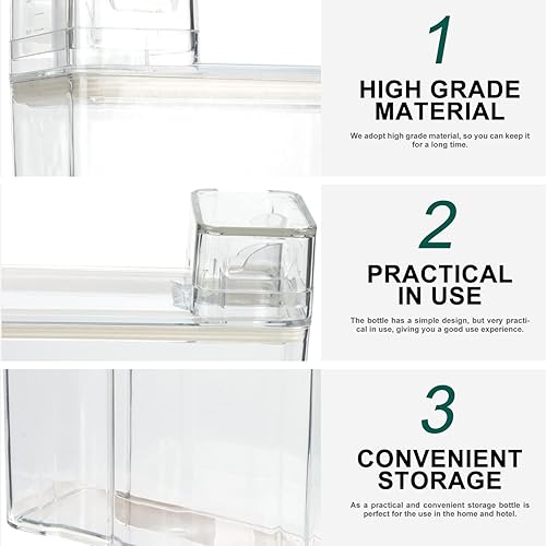 Miniatura 9 de DOITOOL Recipientes de lavandería Dispensador de polvo para lavandería, botella de jabón líquido para ropa sucia, suavizante, soporte para cuentas