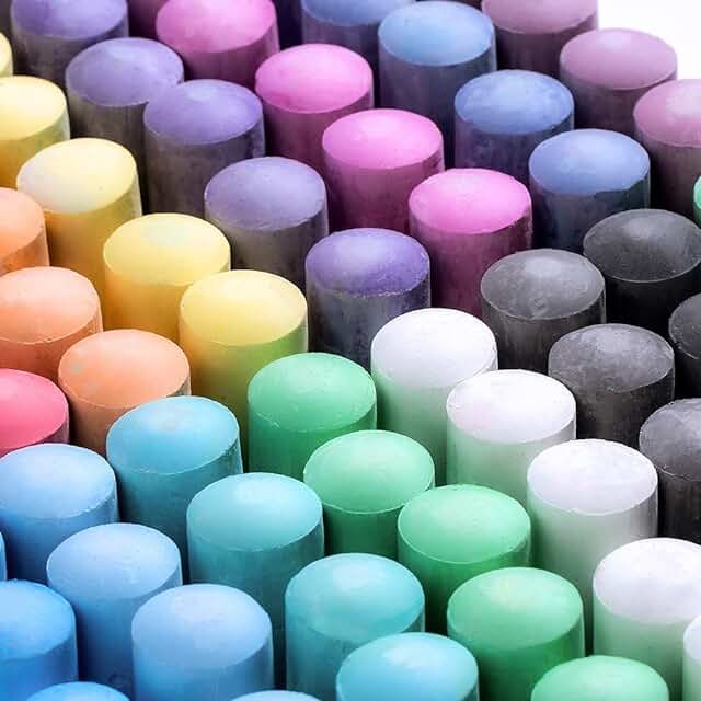 Sidewalk Chalk, 144 Pack 18 Colors Sidewalk Chalk Set For Kids Jumbo Chalk Bulk By Feela, Great for Kids Family, Paint on ...