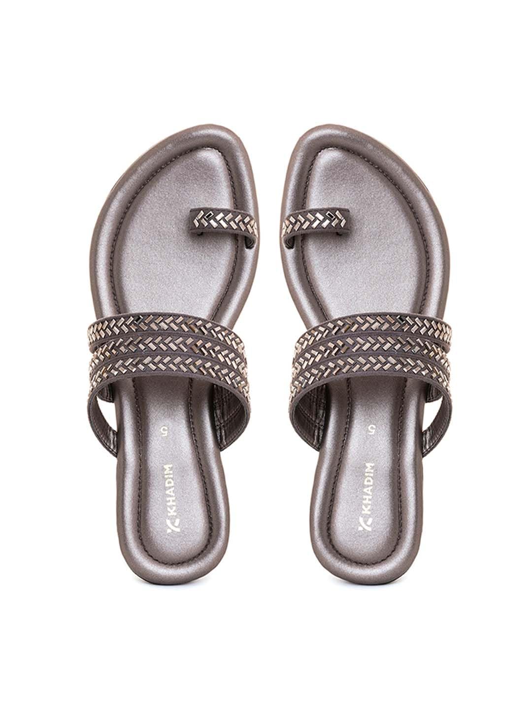 Khadims Grey Flat Slip On Sandal for Women (5730272) (B0BXXKK9C4) Amazon Price History, Amazon Price Tracker