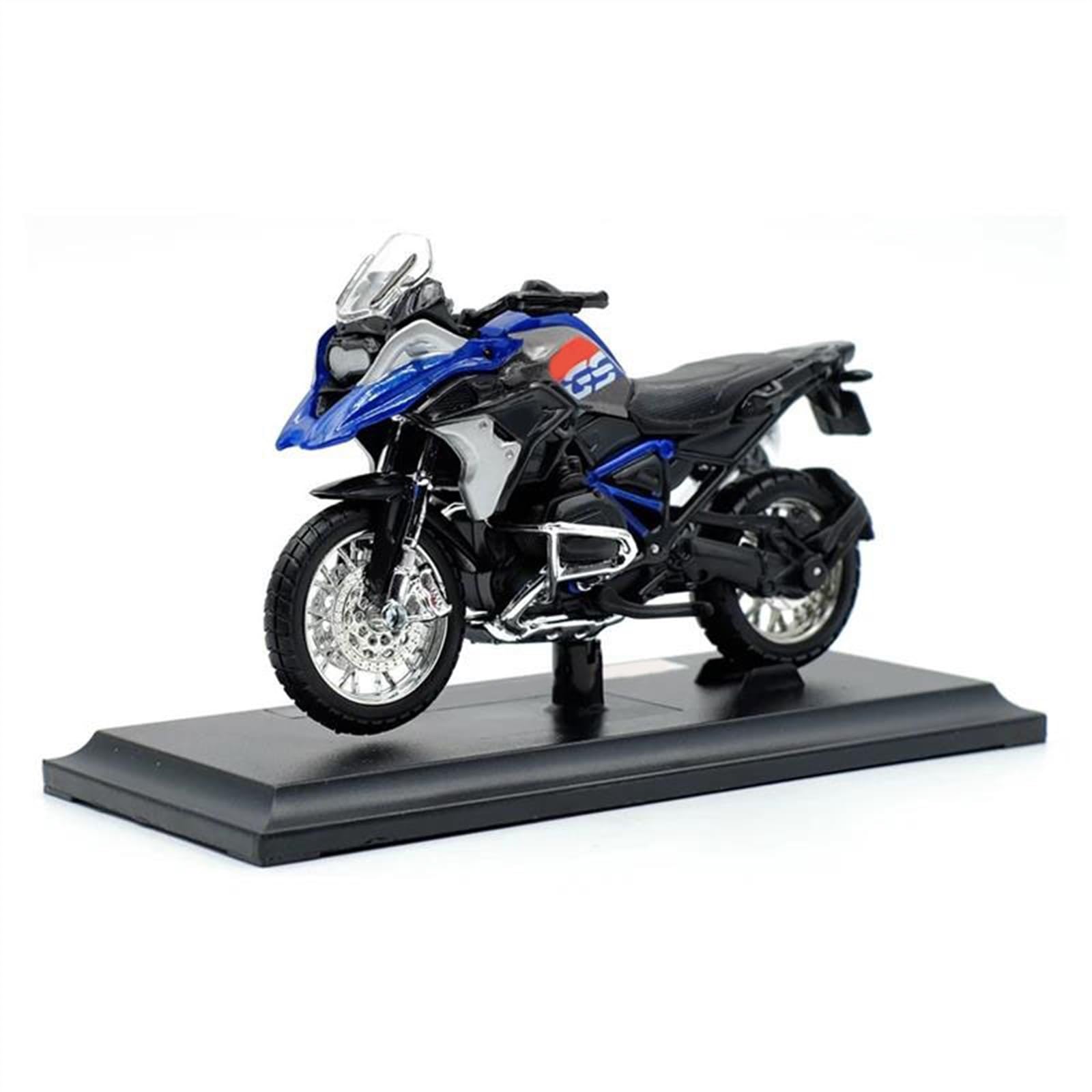 Modello in Scala per BMW R1200 GS 2017 1:18 Diecast in Metallo Modello di Motocicletta Moto da Collezione