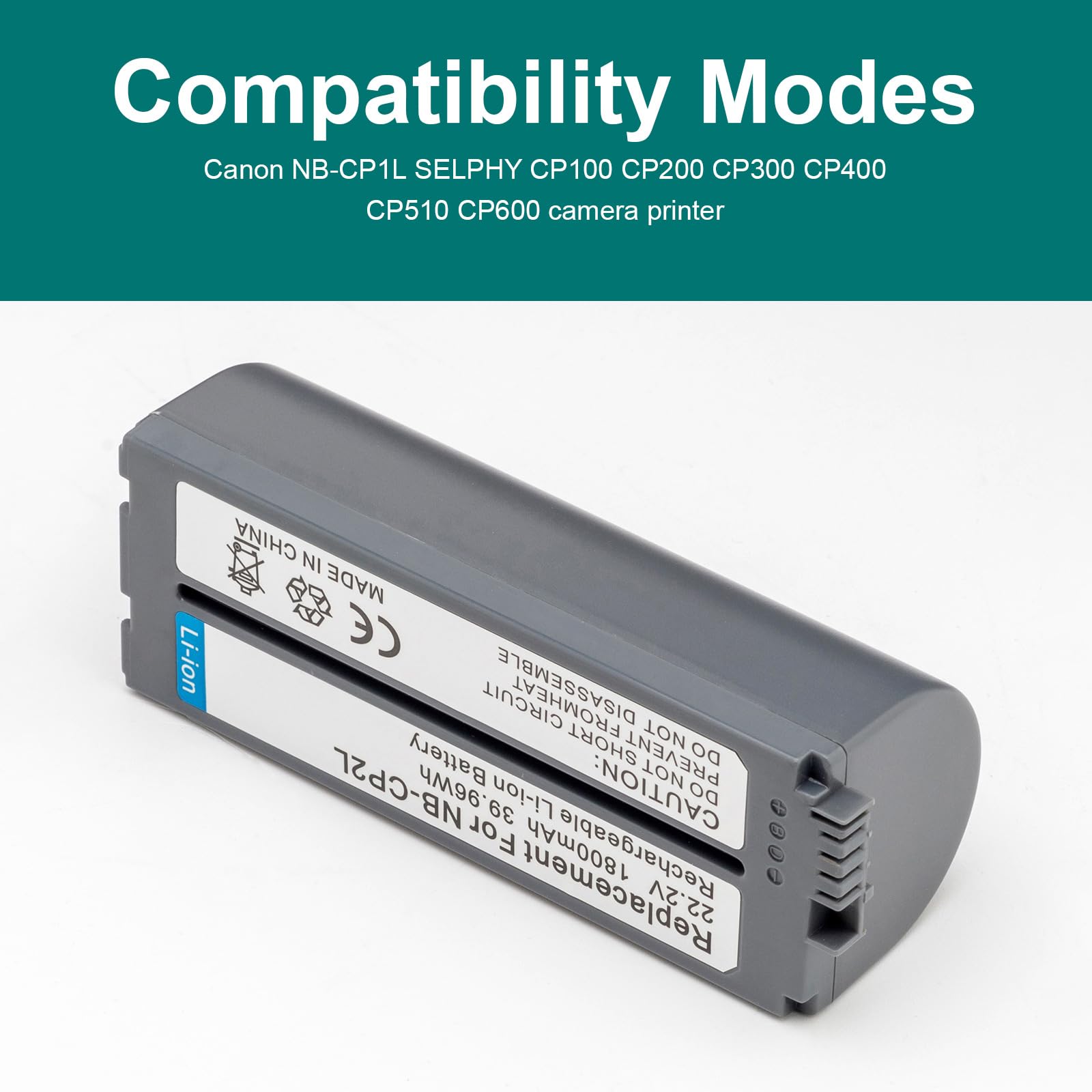 2500mAh NB-CP2L NB CP2L Accu voor Canon NB-CP1L SELPHY CP CP800 CP900 CP910 CP1500 CP2000 CP3000 Fotoprints