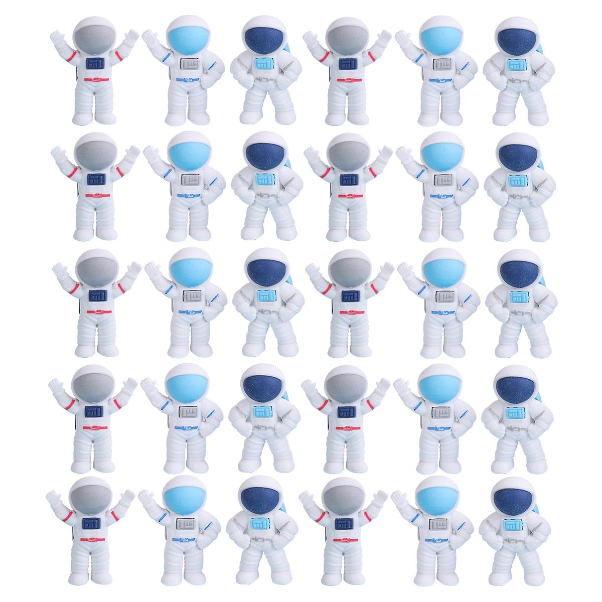 SIPLIV 30 Pcs 3D Mini Erasers, Cute Novelty Bulk Puzzle Pencil Erasers for Party Favors Homework Rewards School Student Prizes Holiday Gift -