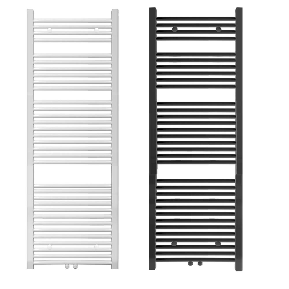 radiador de baño 600 x 1600mm Antracita conexión Central radiador Calentador de Toallas secador de Toallas