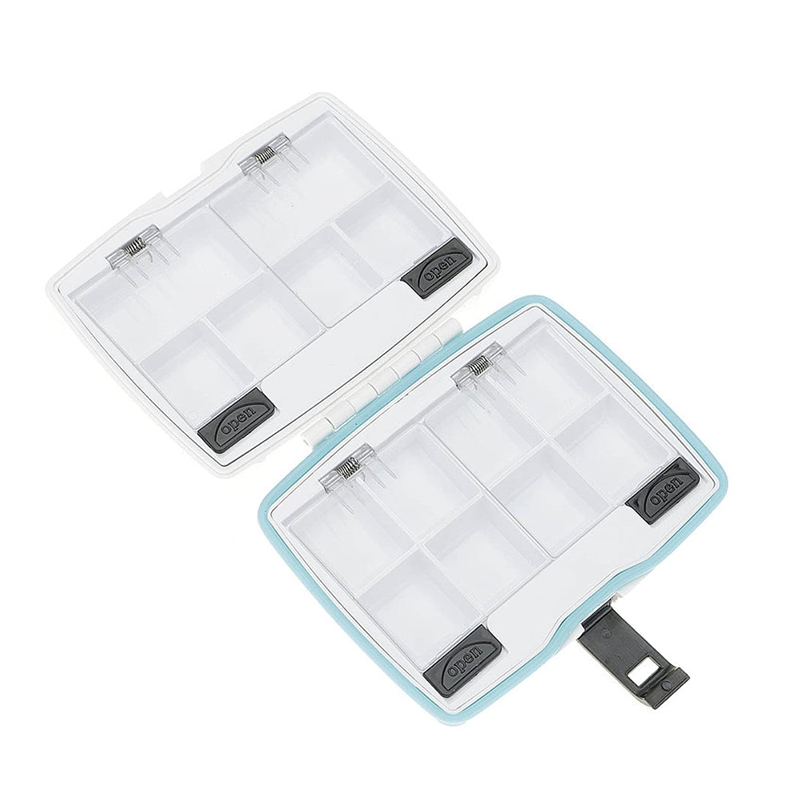 Contenitore per Esche Accessori da Pesca Strumenti Tackle Box Portable Plastic Feeder con Cassa di Cassa di Cabina Magnetica Scatola Porta Attrezzi da Pesca