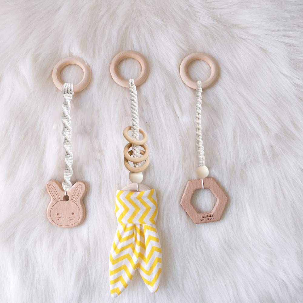 Caudblor Palestrina Bambino Multifunzione, Palestrina Neonato Legno, Arco Gioco in Legno, Giocattolo Attivo per la cameretta dei Bambini, Decorazione
