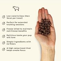 Vista 2 de Pupford Golosinas de entrenamiento liofilizadas para perros y cachorros, más de 1800 bocados de ingredientes limitados