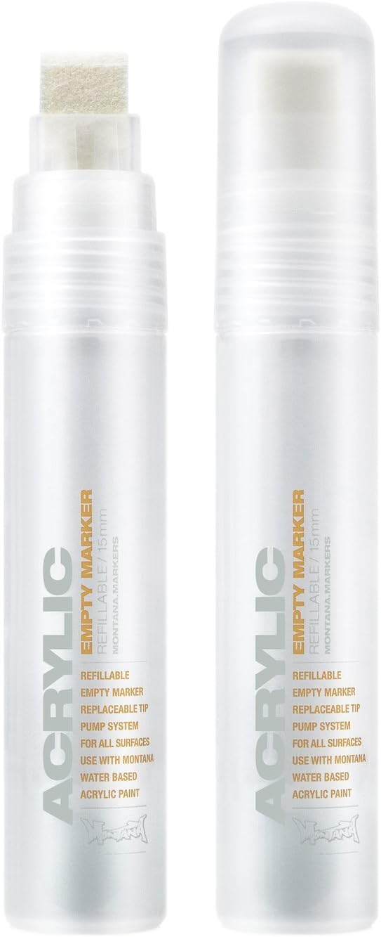 Montana Cans Empty Acrylic Marker, 15mm, Clear