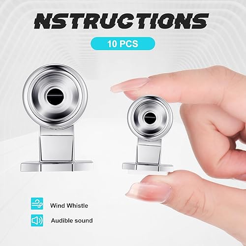 Miniatura 7 de Frienda 10 silbatos de ciervo Save a Deer Whistles evita colisiones, silbatos de ciervo para dispositivos de advertencia de ciervos de automóvil,