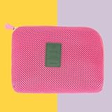 Stylish & Minimalist Cable Organizer Bag – Ideal for Travel & Home Use – & Ultra-Lightweight (red)