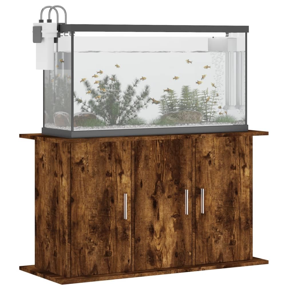 ZEYUAN Aquariumständer Räuchereiche 101x41x58 cm Holzwerkstoff, Aquarium Unterschrank, Aquarium Schrank, Aquariumschrank, Aquarium Tisch, Aquarium Stands 833636