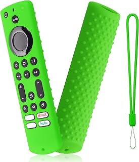 NS-RCFNA-21 Glowing Remote Cover Replacement for Toshiba/Insignia FireTV Controller 2021, Silicone Case with Lanyard Glow in Dark