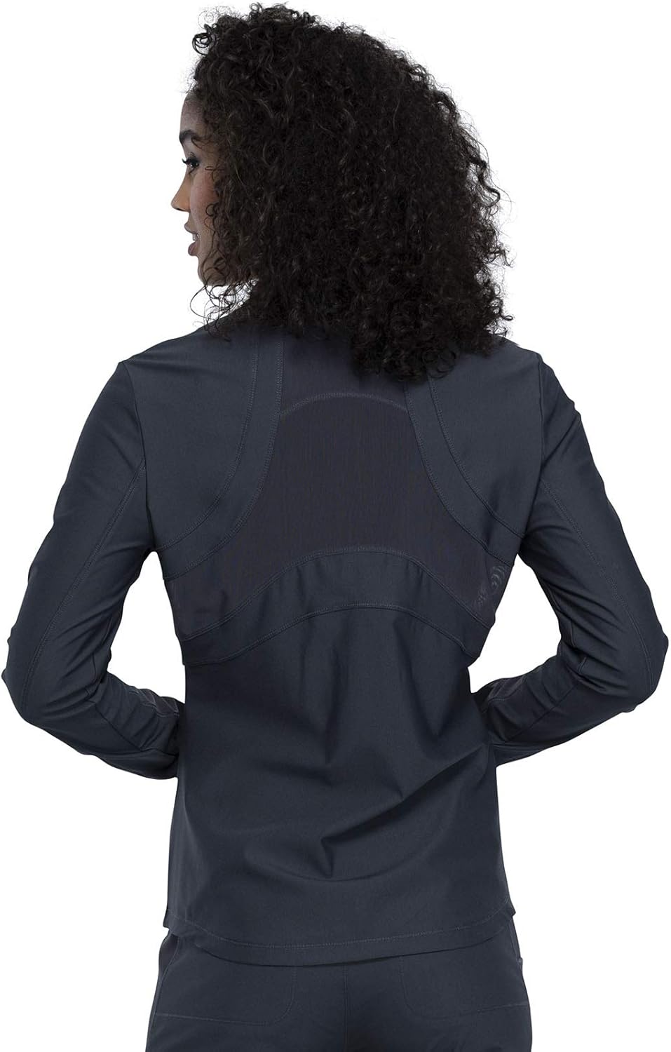 Cherokee Form Women Warm Up Scrubs Jacket Zip Front CK390 - Image 4