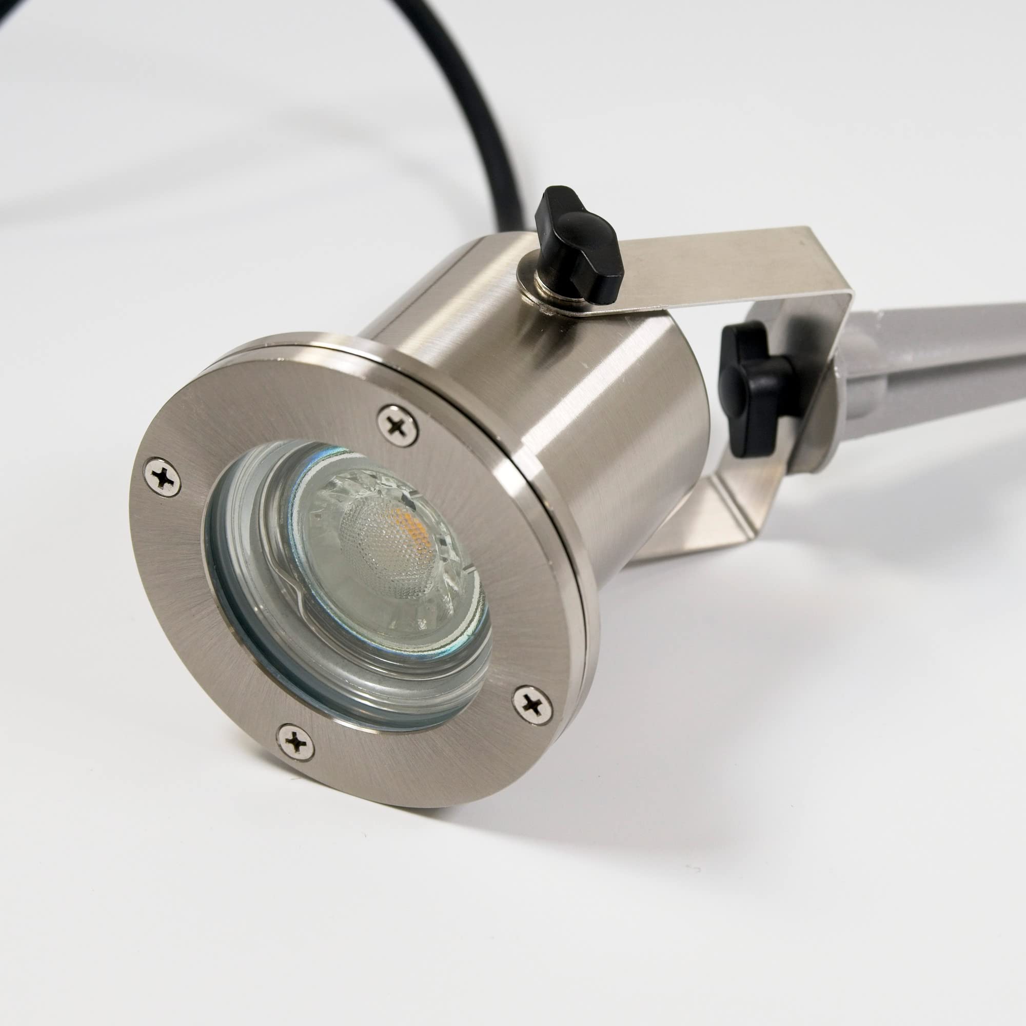 VBLED LED-Gartenstrahler Gartenteich Licht 12V, aus Edelstahl IP68 mit MR16 Leuchtmittel 5W