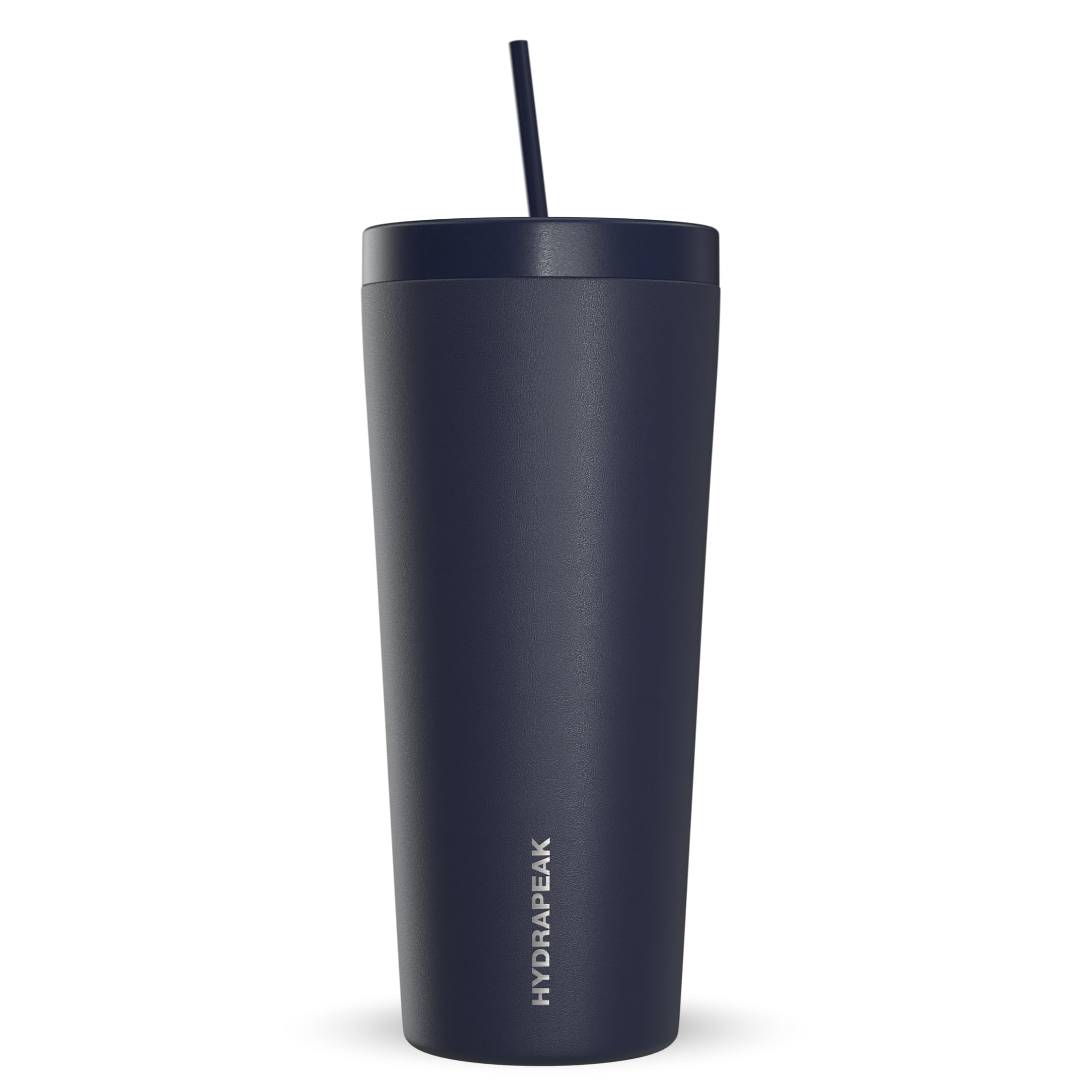 Hydrapeak Traveler 25oz Insulated Tumbler, Stainless Steel Travel Coffee Mug, Double Wall Vacuum Insulation, Tumbler with Lid and Straw, Water Bottle with Straw, Insulated Tumblers, Water Cup, Navy