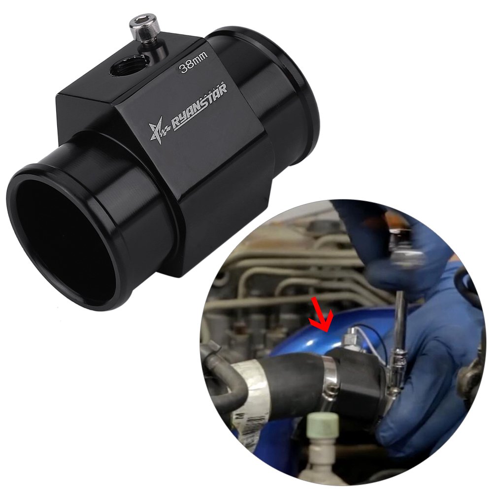 Qiilu Fühler für Wassertemperatur, Schlauch, Heizkörper, Rohr, Sensor, Adapter (38 mm)