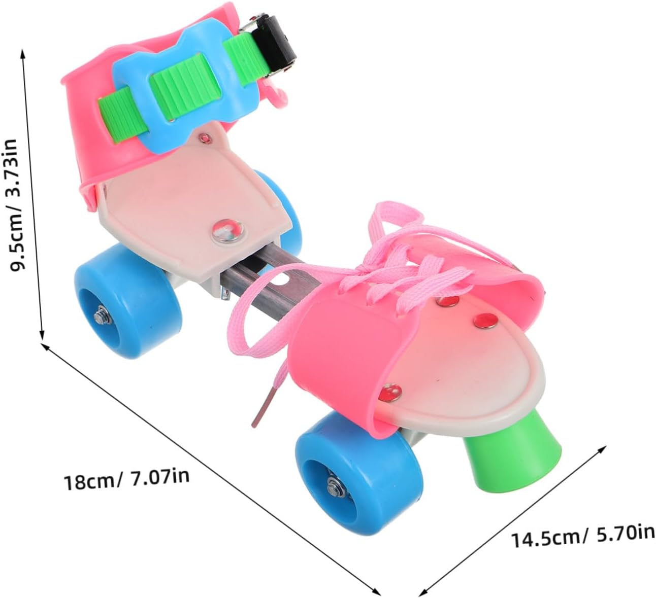 Adjustable Roller Skates with Double Row Wheels for Boys and Balanced Design for Beginners Easy to Use Skates for Indoor and Outdoor Skating Fits Ages