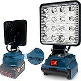 BigKing Akku Lampe für Bosch 18V Akkus, 48W 3800Lm LED Arbeitsleuchte, Baustellen Lamp Tragbares mit Typ-C-und USB-Ladeanschluss (Ohne Akku)