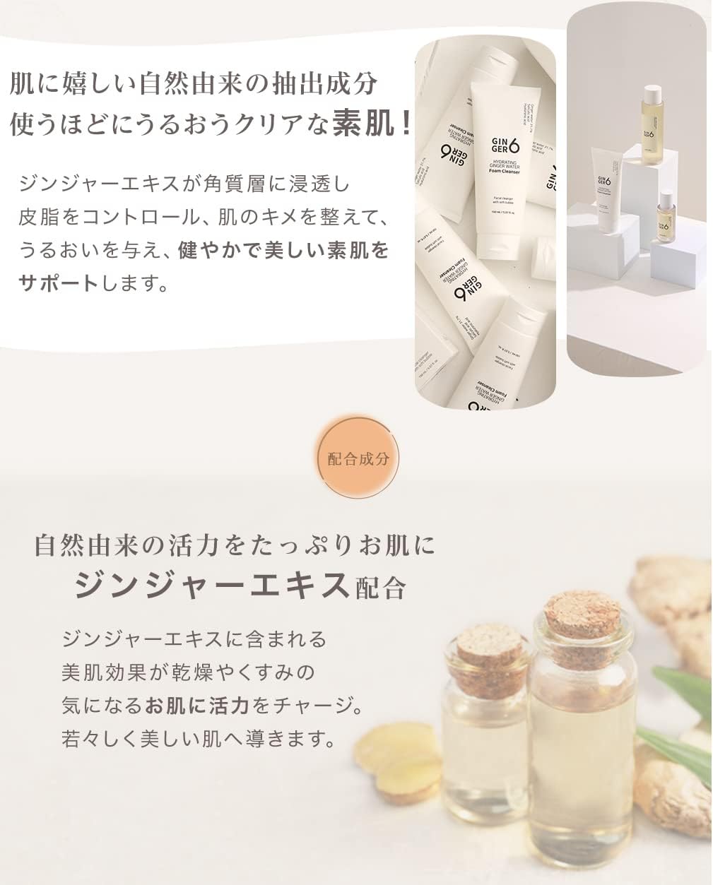 Ginger6 ジンジャー6 トランスフォーメーション 洗顔料 保湿 スキンケア 韓国スキンケア 人気韓国ブランド クリーム 化粧品 アクティブウォーター 化粧水 日本初上陸 韓国コスメ 韓国化粧品 エイジングケア 人気 美容液 スキンケア5点セット ハンドクリーム