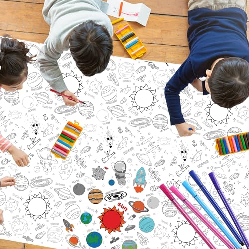 Diyasy Giant Coloring Poster, Big Coloring Posters Jumbo Table Size Coloring Sheets Large Coloring Tablecloth For Kids Adults Classroom Wall Oversized Coloring Book 47.2 X 31.5In thumb #5