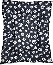 Cama Colchonete Pet para Cachorro ou Gato Pequena Média Grande Macio Lavável (Preto, P)