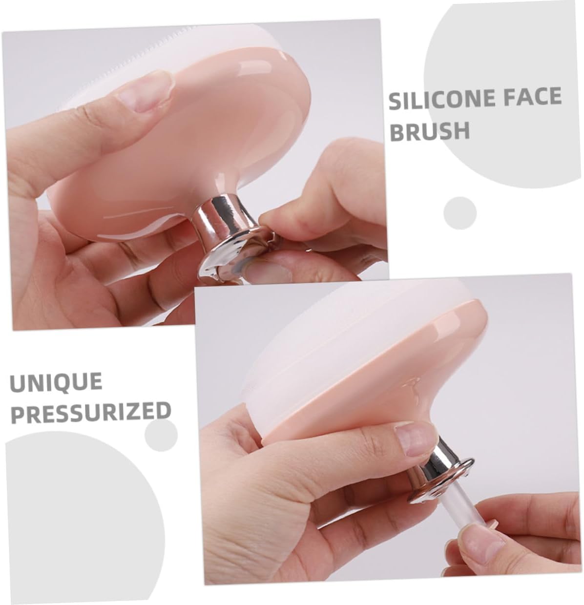 Soft Silicone Face Scrubber Exfoliating Brush Manual Facial Cleansing Brush for Pore Cleaning and Blackhead Removal Skin Care for Men and Women