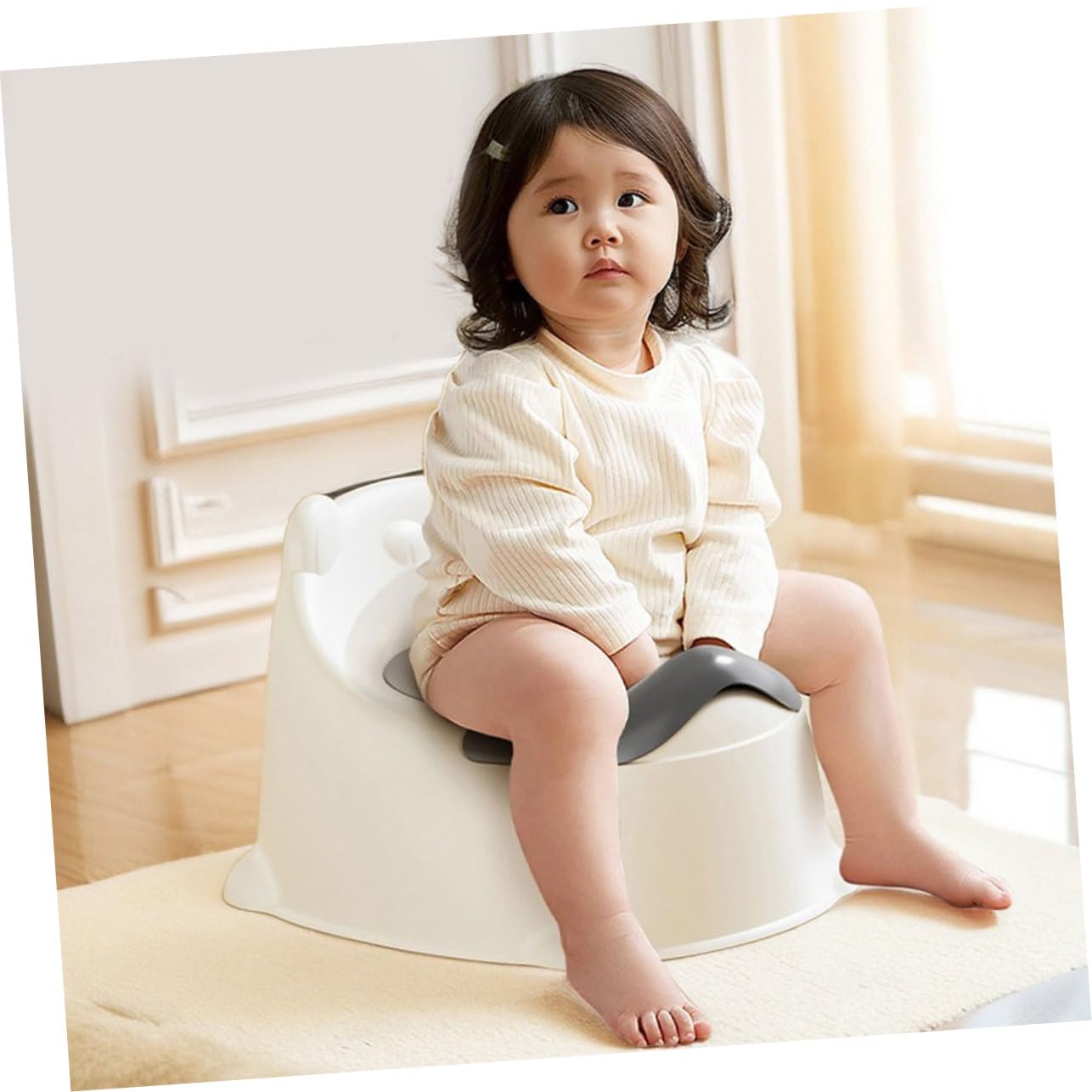 Mikikit Inodoro Tapa de Entrenamiento Portátil para Niños Cómodo y Fácil de Limpiar de Plástico Ligero Adecuado para Baño Infantil en Casa o Viaje