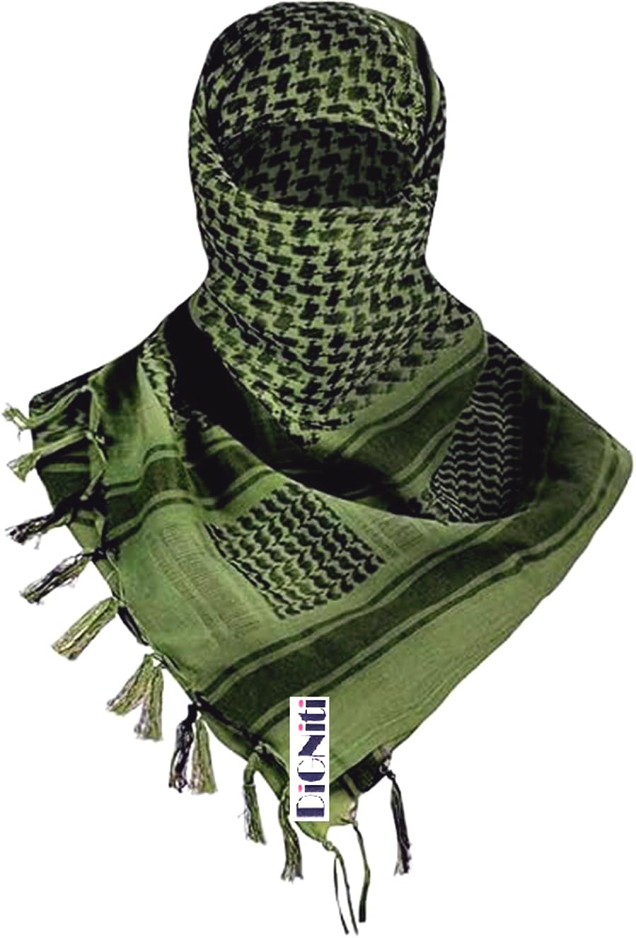 digniti Men's/Women's Shemagh, Cotton Camouflage Scarf (Military Green)-picture-41