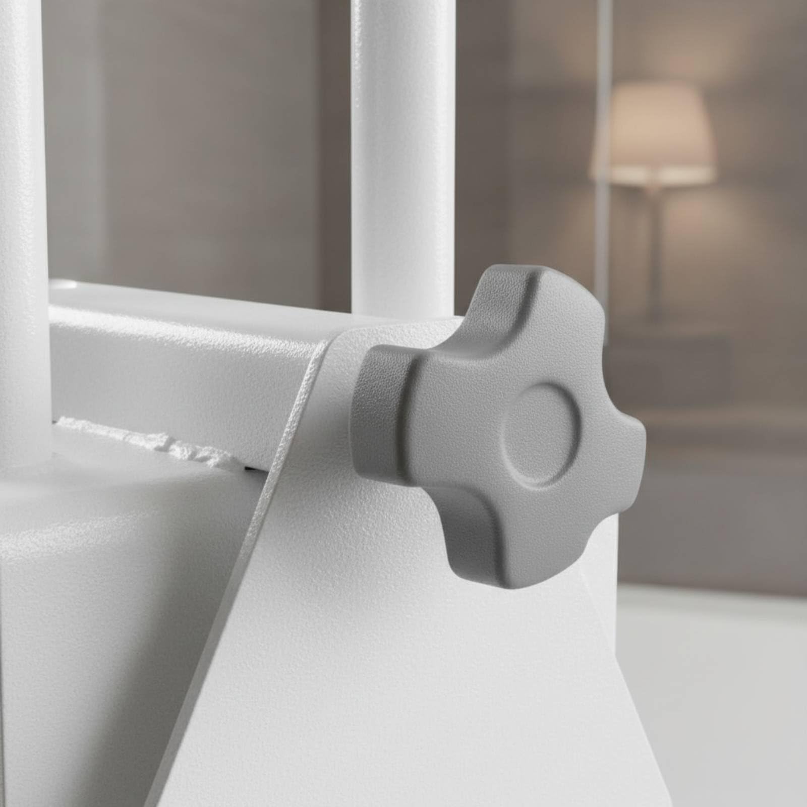 Amagogo Barra de Apoyo para Baño Barra de Asidero Manija Antideslizante con Soporte Reforzado Ajustable Soporta Hasta 80kg Compatible con Bañeras Estándar con, Especial 5-14cm