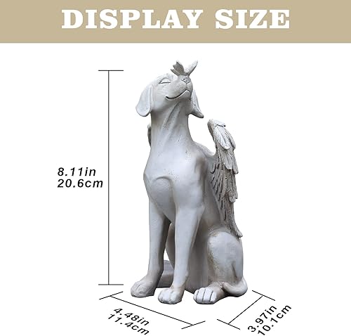 Miniatura 35 de Dnoifne Estatua conmemorativa de perro ángel, piedras conmemorativas para mascotas para perros, regalos conmemorativos de perros ángeles, regalos