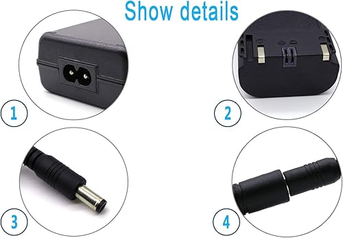 Miniatura 4 de Adhiper ACK-E6 Kit de adaptador de fuente de alimentación de CA, kit de cargador de acoplador DR-E6 de repuesto para cámaras Canon EOS 70D7D, EOS