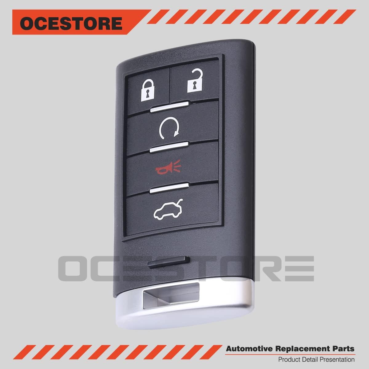 OCESTORE 25943676 Car Key Fob Keyless Control Entry Remote 25943677 5 Button Vehicles Replacement Compatible with CTS 2008-2015 25943676 STS 2008-2011 M3N5WY7777A