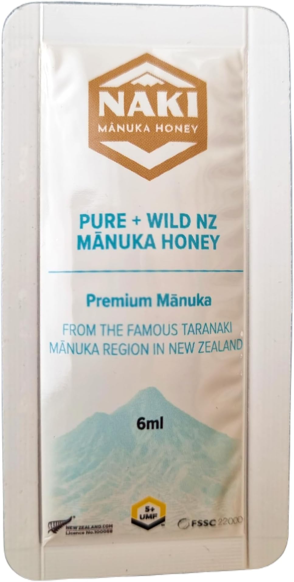 NAKI Manuka Honey Harvested, Tested. Traceable. Certified 100% New Zealand Honey - International Gold Award Winner (UMF 5+ MGO 83+, 30 Satchets)