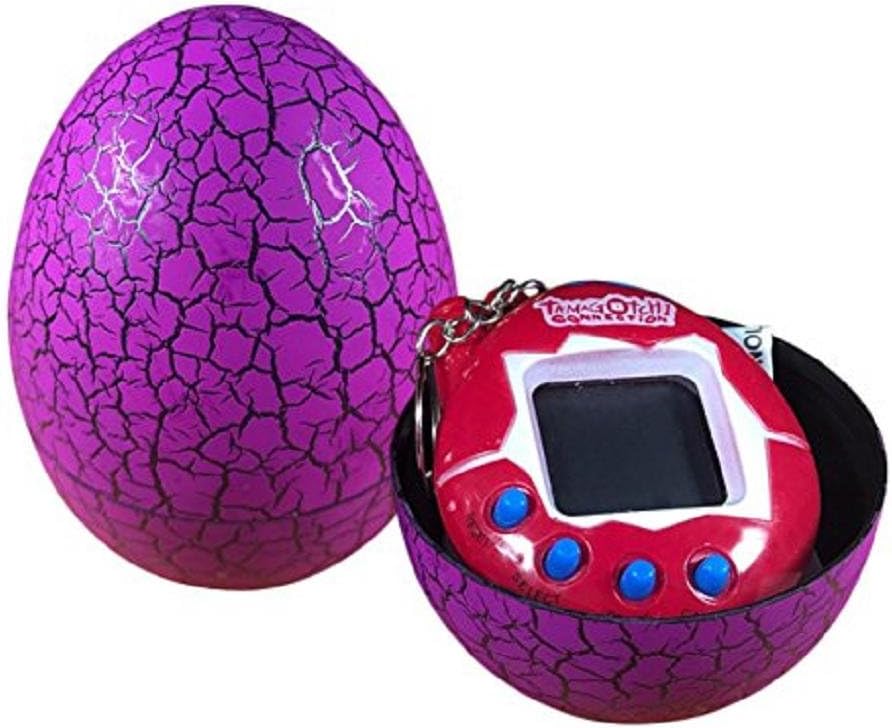DIAOWEI 2017 Dinosaur Egg Virtual Pets on a Keychain Digital Pet Electronic Game (Purple)