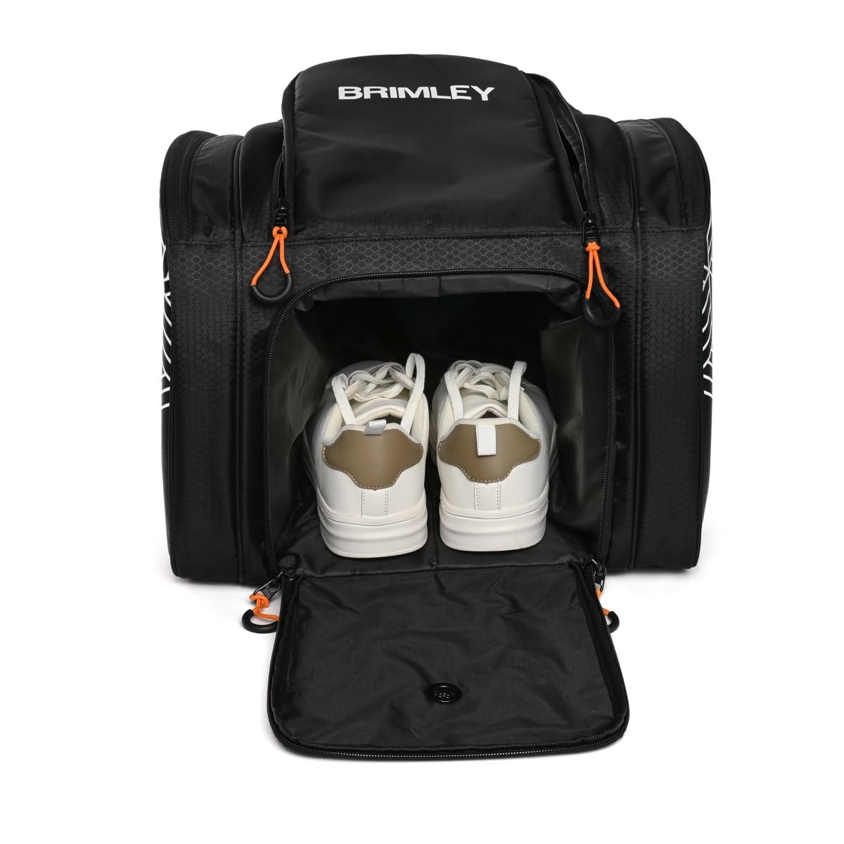Brimley PRO Padel - Borsa grande padel Schäger per 4 racket, colore nero, scomparto isolato per bevande e cibo, zaino padel con scomparto per scarpe, materiale robusto, cinghie regolabili