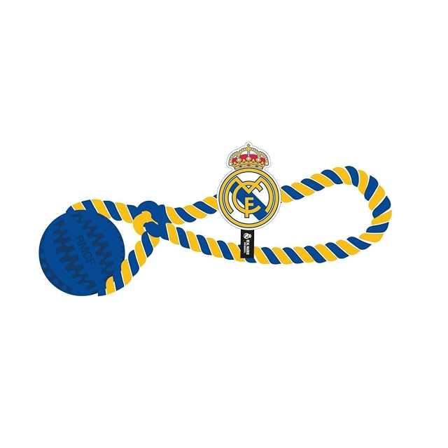 Foto 2 de 2 de CERDÁ LIFE´S LITTLE MOMENTS Juguete para Perro Cuerda Real Madrid diseño Oficial con Colores del Real Madrid