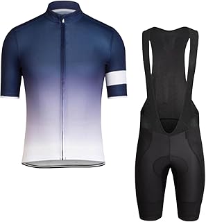Conjunto de maillot de ciclismo para hombre, transpirable, elástico, de secado rápido, para ciclismo, MTB, jogging con acolchado 3D, manga corta, pantalones de ciclismo