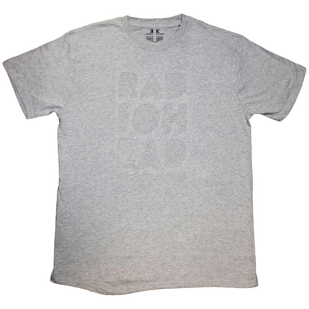 Radiohead - T-Shirt - Note Pad Cut Out Logo - Grey - L