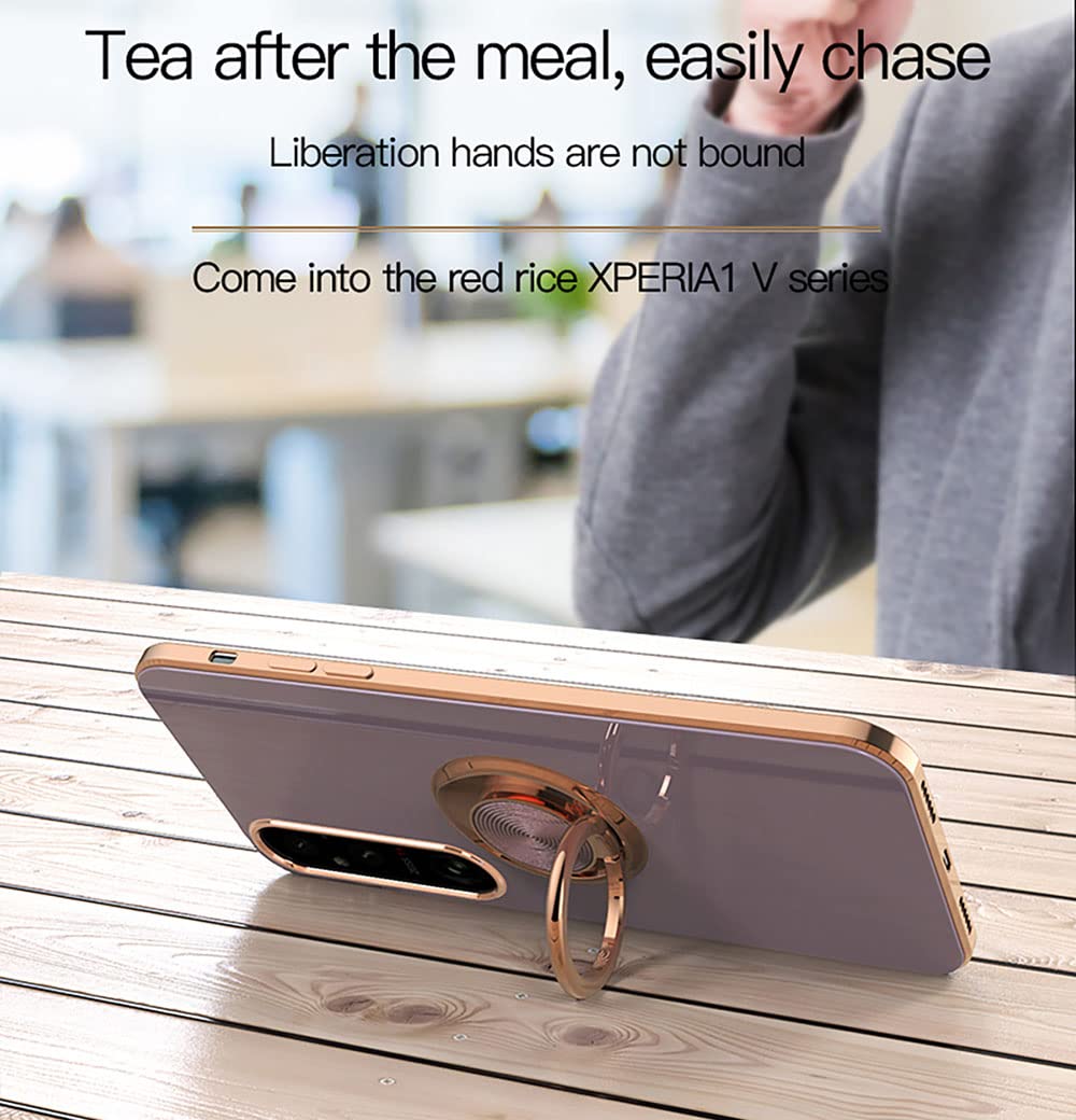 SEAHAI Trasparente Cover per Sony Xperia 1 V, Ultra Sottile ed Elegante